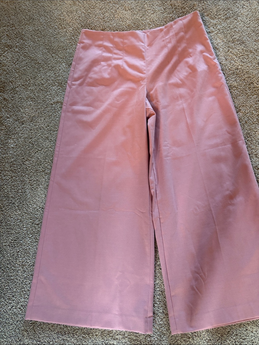 LOFT Girls' Blush Pink Wide-Leg Pants